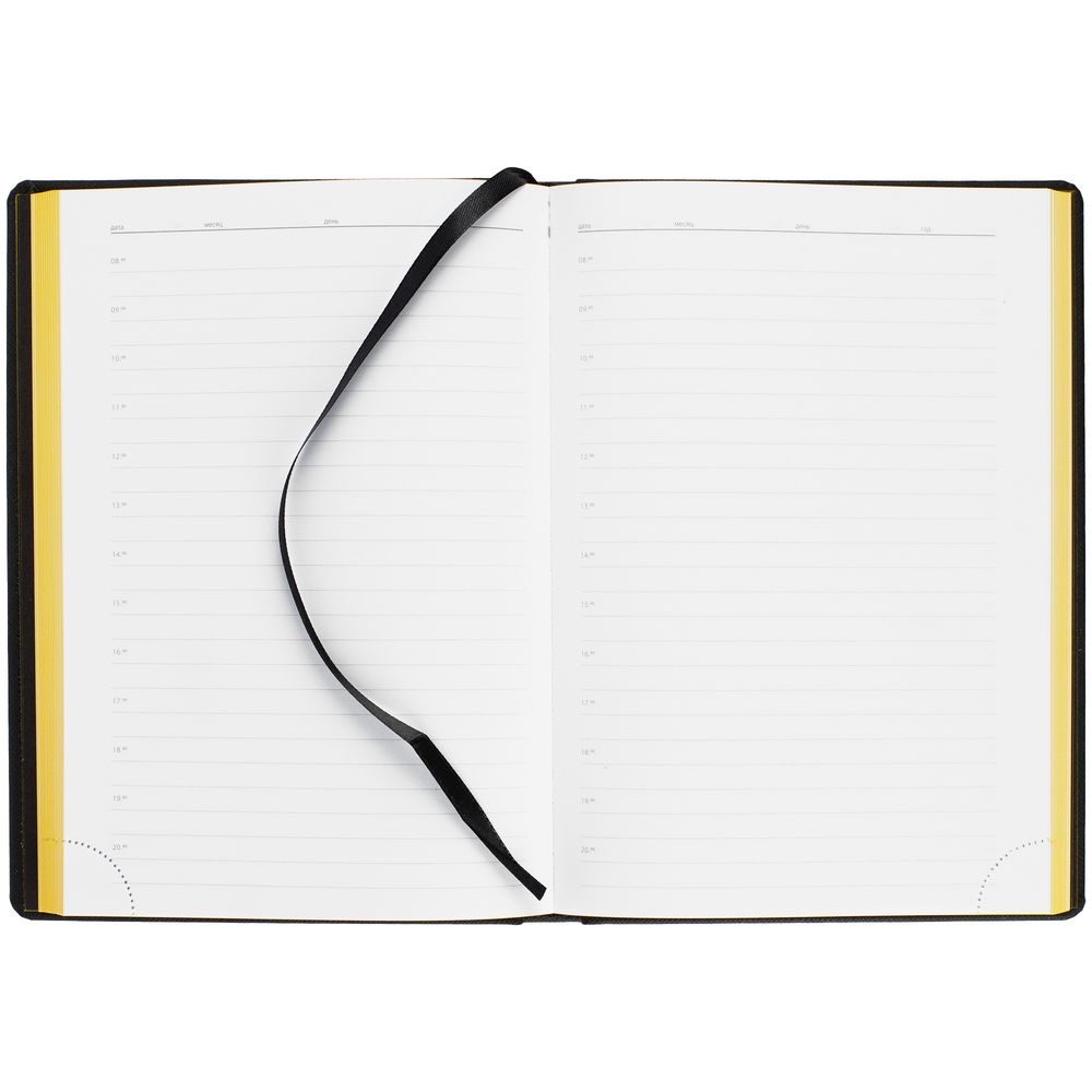 Ежедневник Mobile на заказ, недатированный, черно-желтый — изображение 8