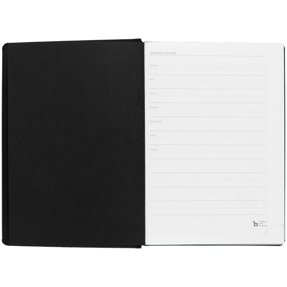 Ежедневник Mobile на заказ, недатированный, черно-зеленый — изображение 7