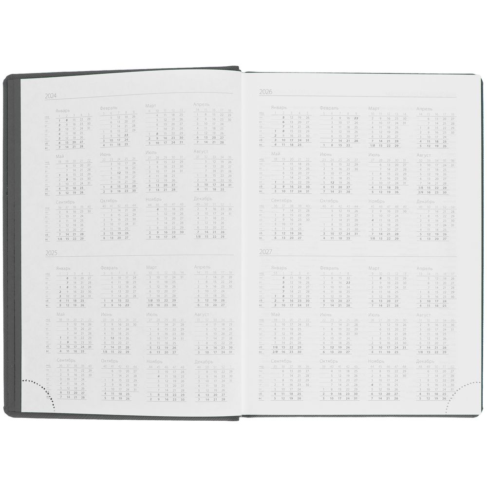 Ежедневник Mobile на заказ, недатированный, черно-зеленый — изображение 9