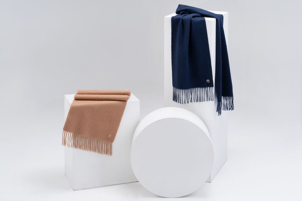 Шарф Noble, синий — изображение 11