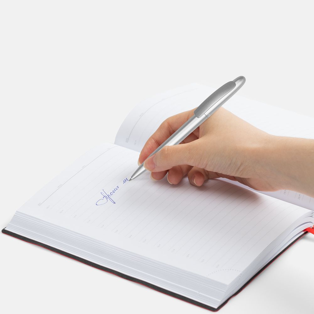 Ручка шариковая Moor Silver, серебристый металлик — изображение 5