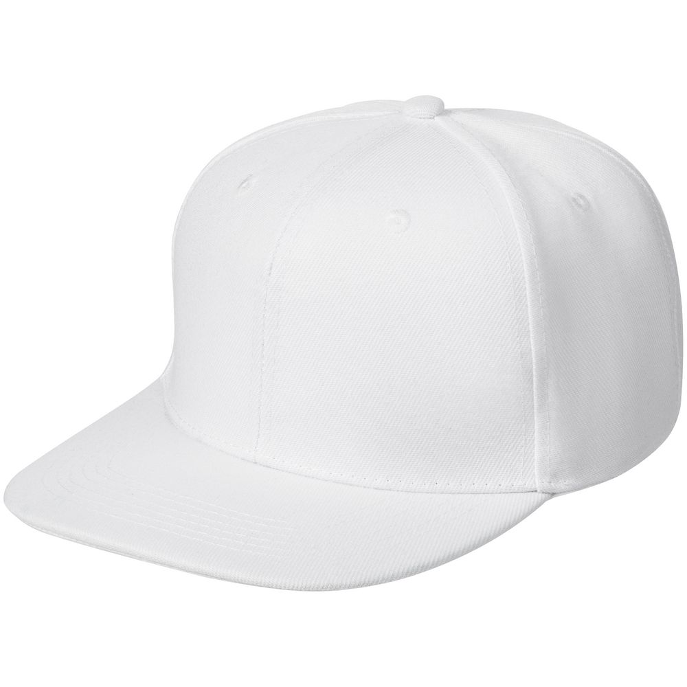 Бейсболка Snapback с прямым козырьком, белая — изображение 2