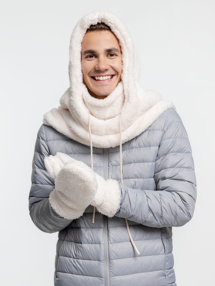 Балаклава-капюшон Flocky, молочно-белая — изображение 11