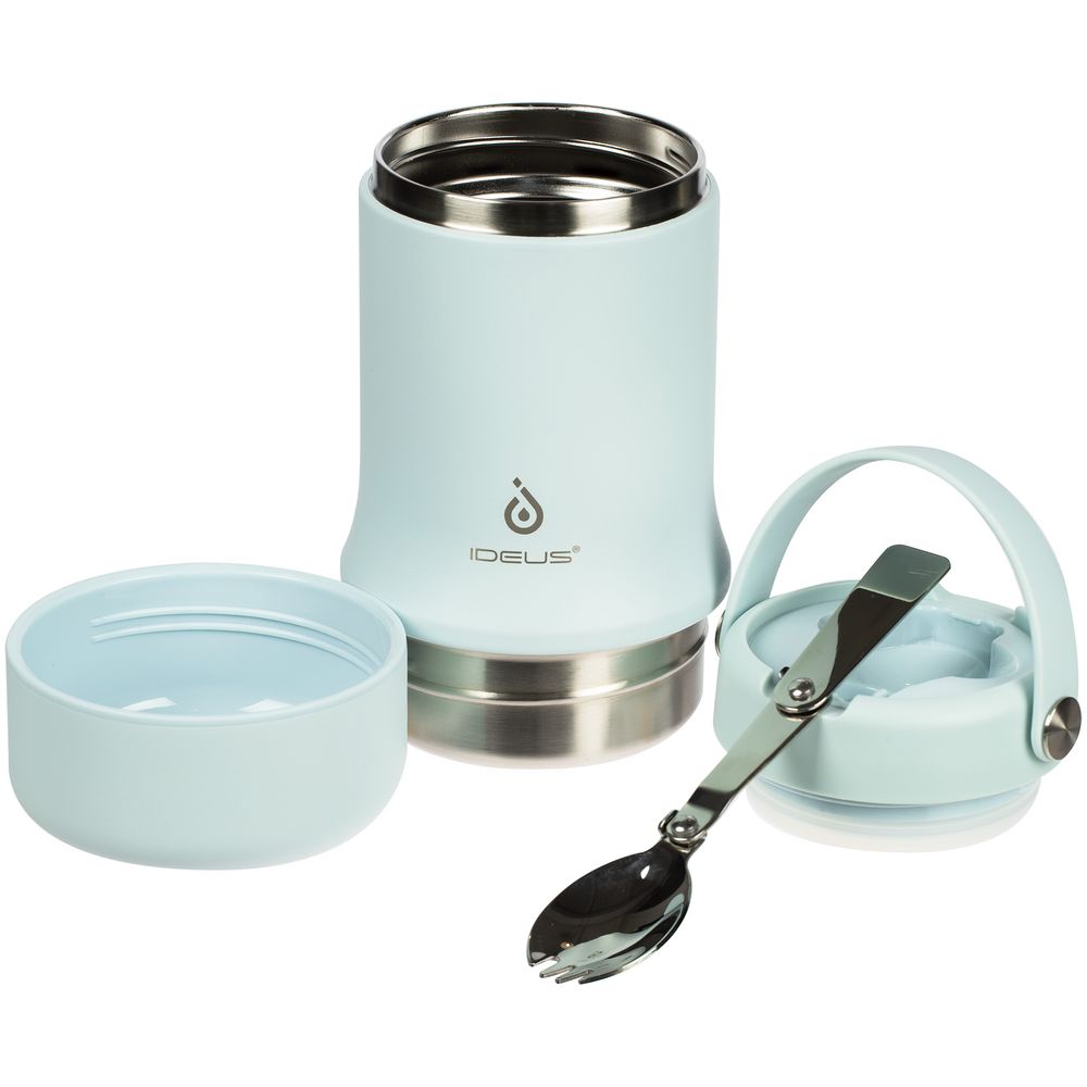 Термос для еды Tabenodo, голубой — изображение 11