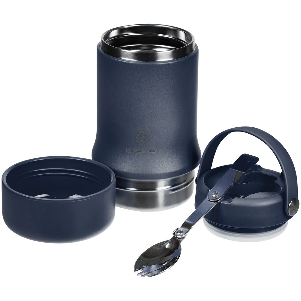 Термос для еды Tabenodo, темно-синий — изображение 8