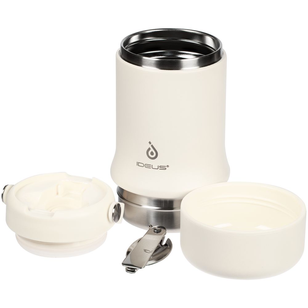 Термос для еды Tabenodo, белый (молочный) — изображение 10