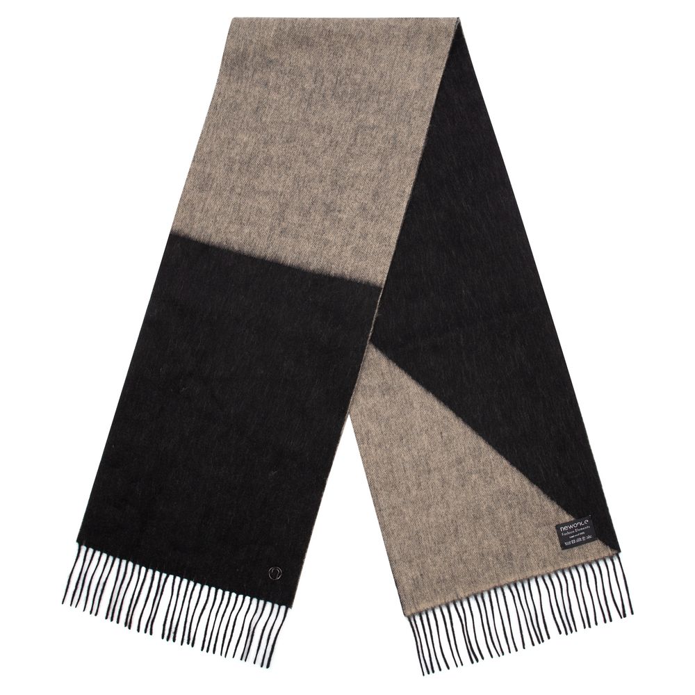 Шарф Charming, черный с бежевым — изображение 2