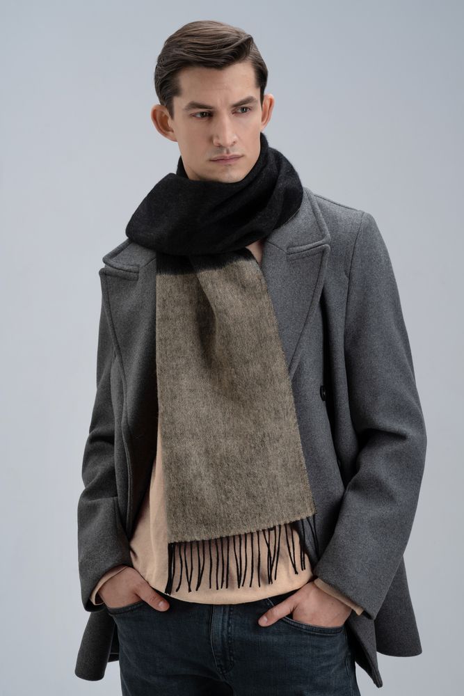 Шарф Charming, черный с бежевым — изображение 15