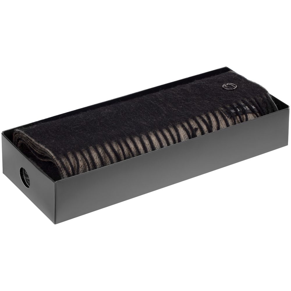 Шарф Charming, черный с бежевым — изображение 11