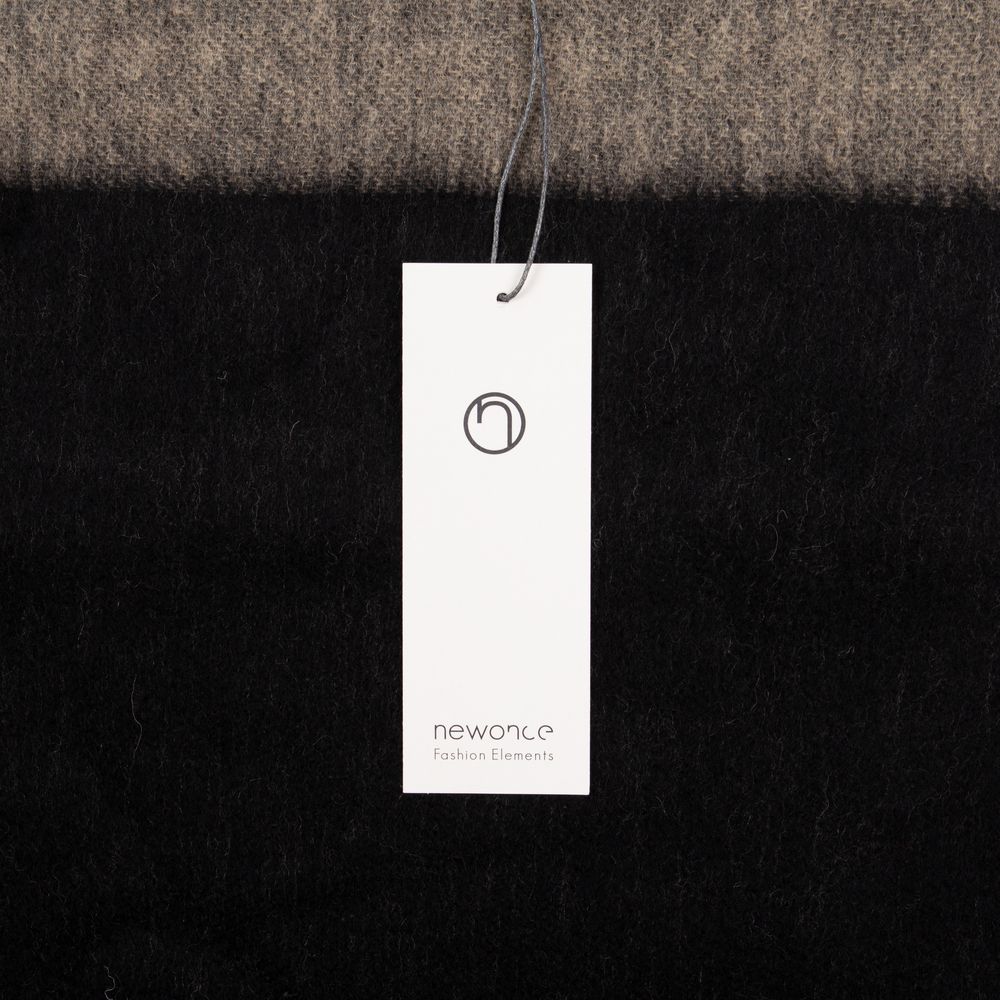 Палантин Charming, черный с бежевым — изображение 8