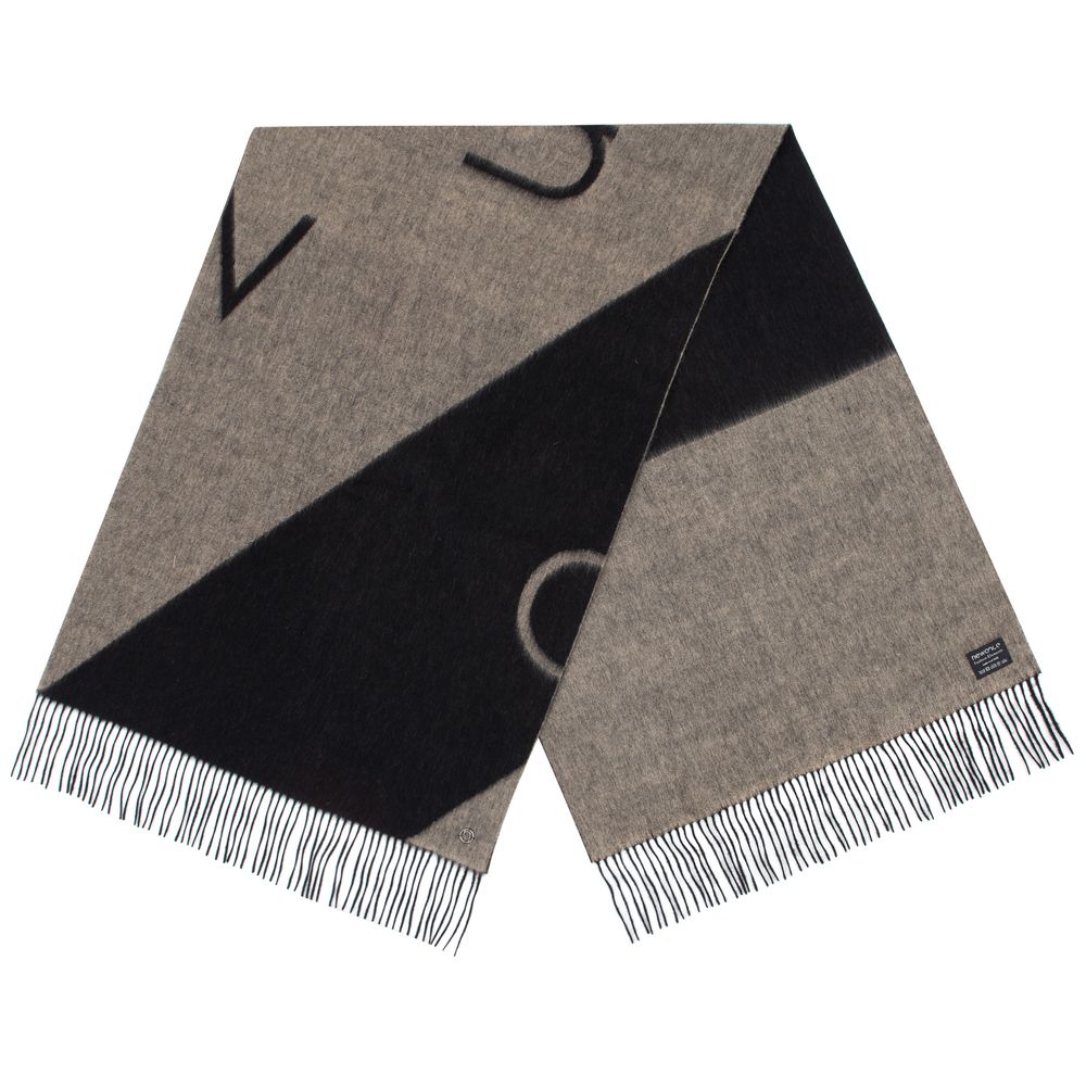 Палантин Charming, черный с бежевым — изображение 2