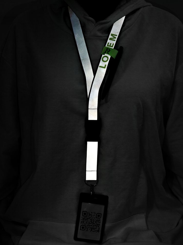 Лента светоотражающая Interlevel, черная с серым — изображение 10