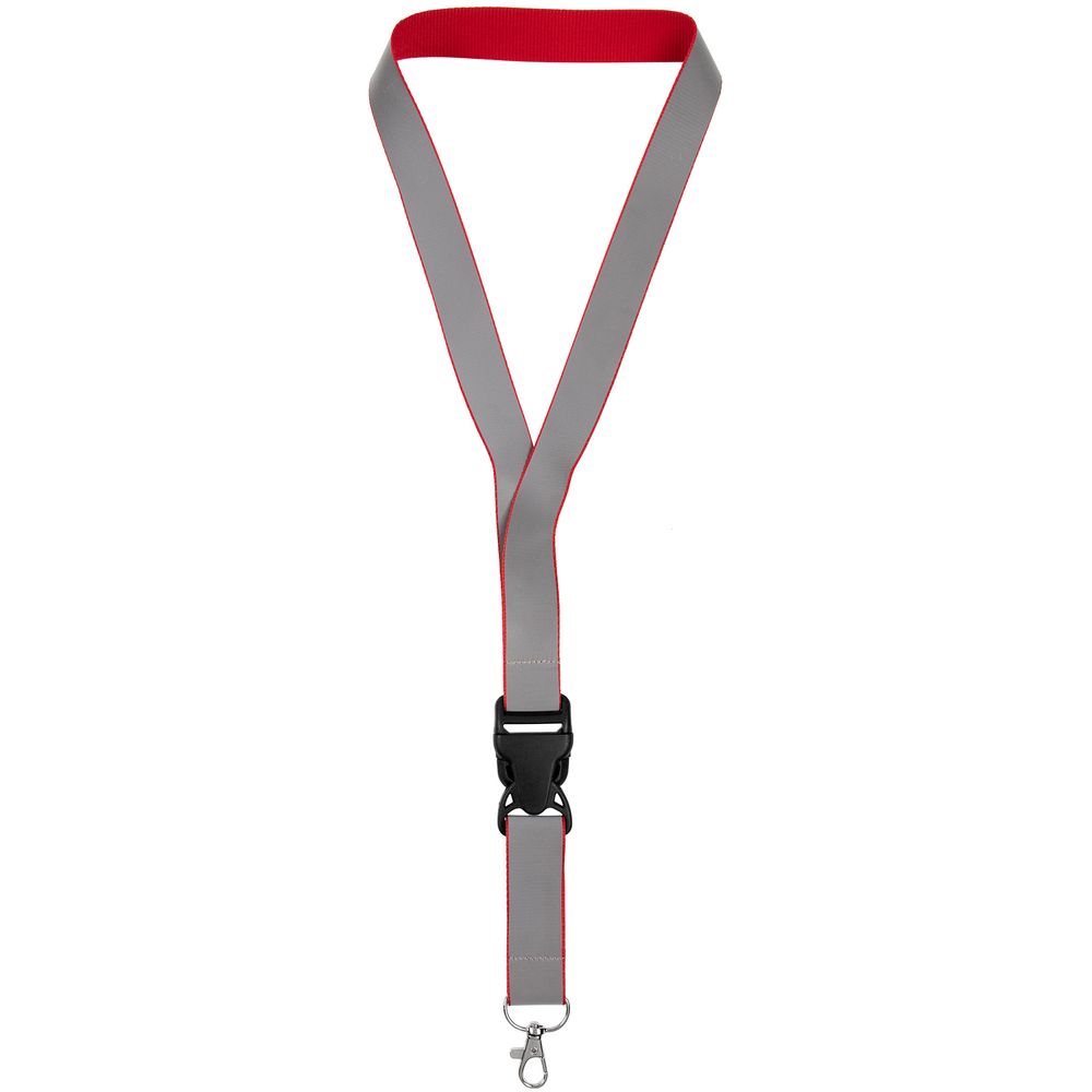 Лента светоотражающая Interlevel, красная с серым — изображение 2