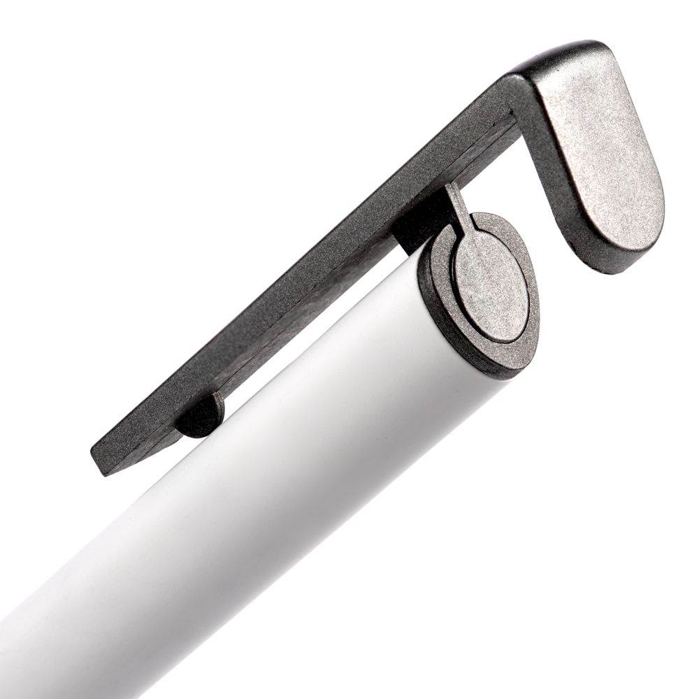 Ручка шариковая Standic с подставкой для телефона, белая — изображение 7