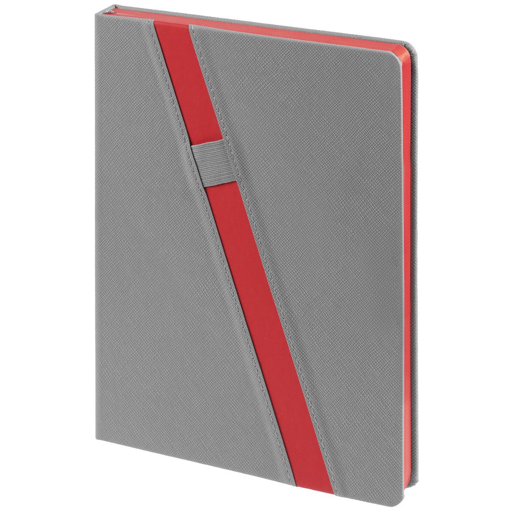 Ежедневник Rubikon на заказ, недатированный серо-красный — изображение 3