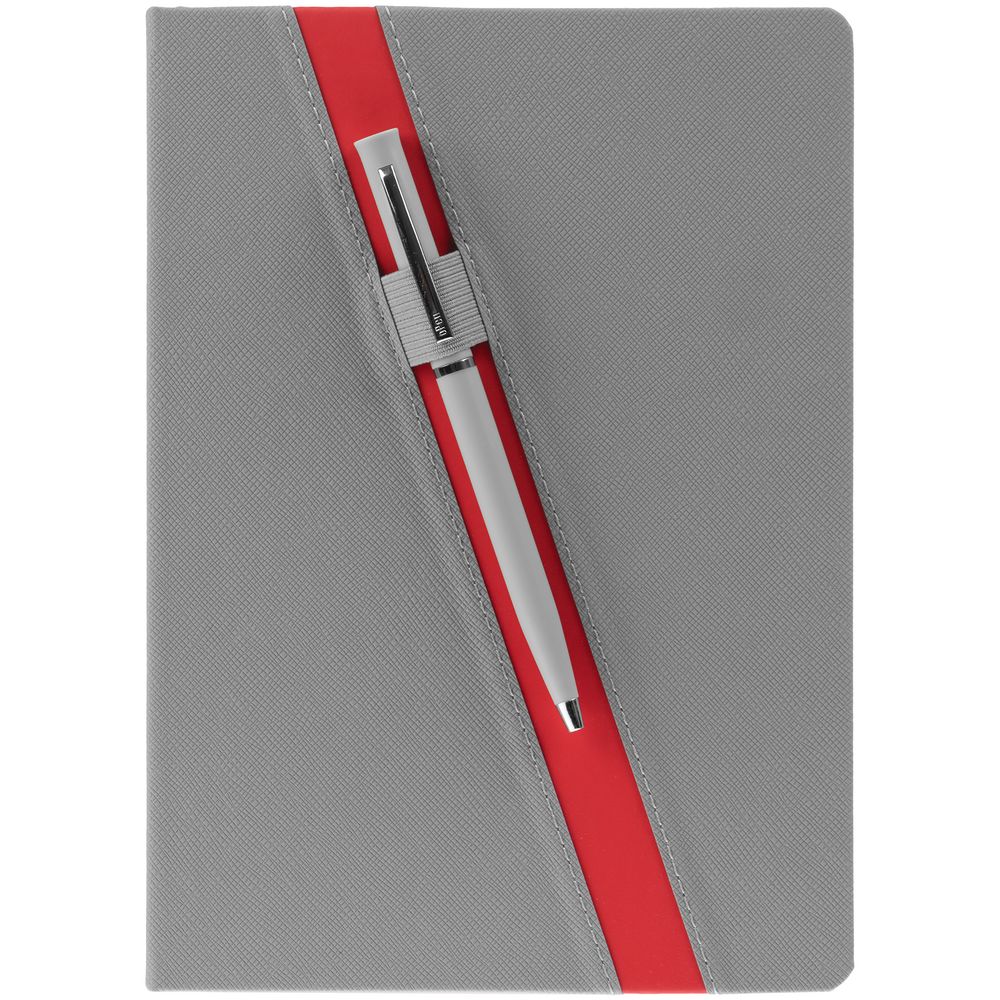 Ежедневник Rubikon на заказ, недатированный серо-красный — изображение 6