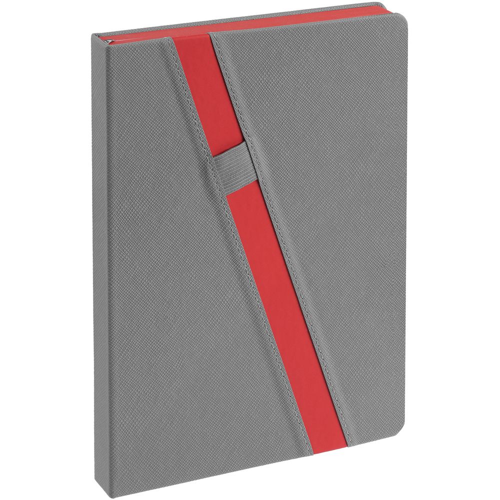 Ежедневник Rubikon на заказ, недатированный серо-красный — изображение 2