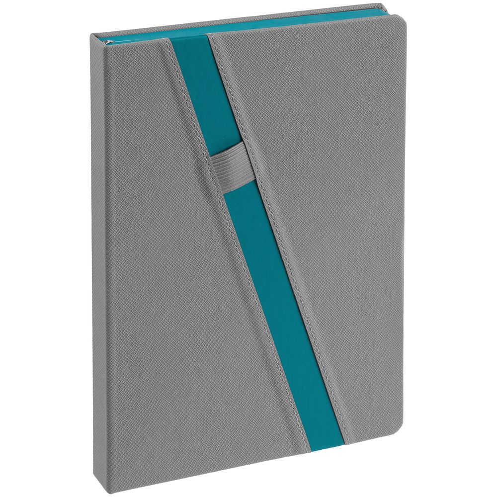 Ежедневник Rubikon на заказ, недатированный серо-бирюзовый — изображение 2