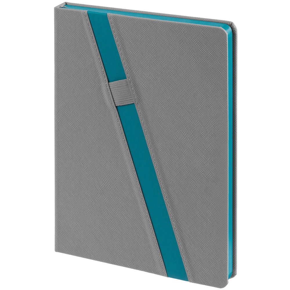 Ежедневник Rubikon на заказ, недатированный серо-бирюзовый — изображение 3