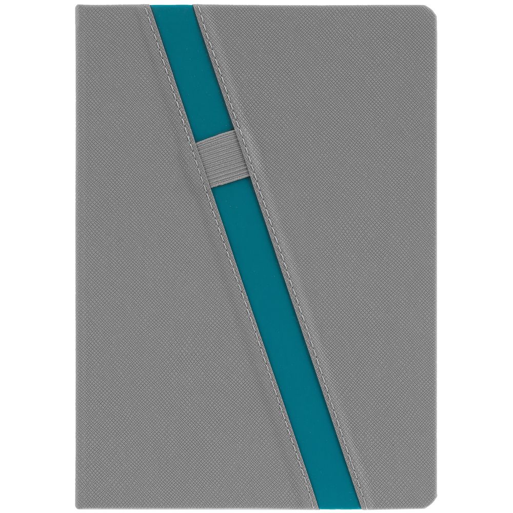 Ежедневник Rubikon на заказ, недатированный серо-бирюзовый — изображение 4