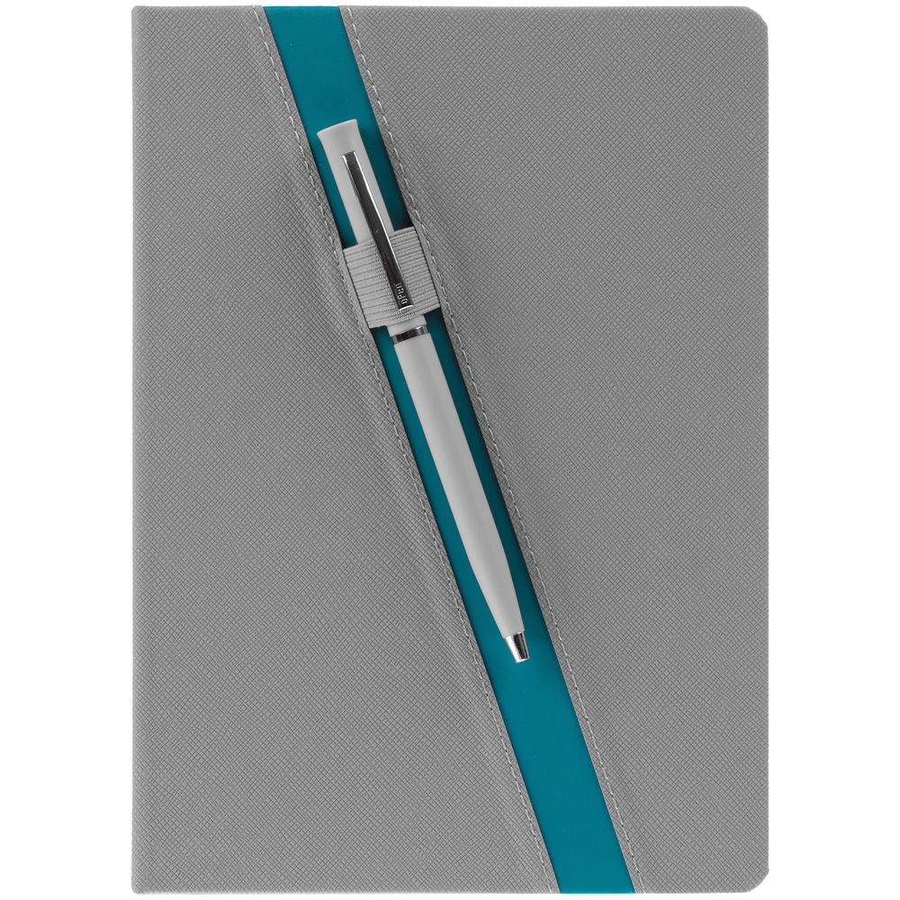 Ежедневник Rubikon на заказ, недатированный серо-бирюзовый — изображение 7