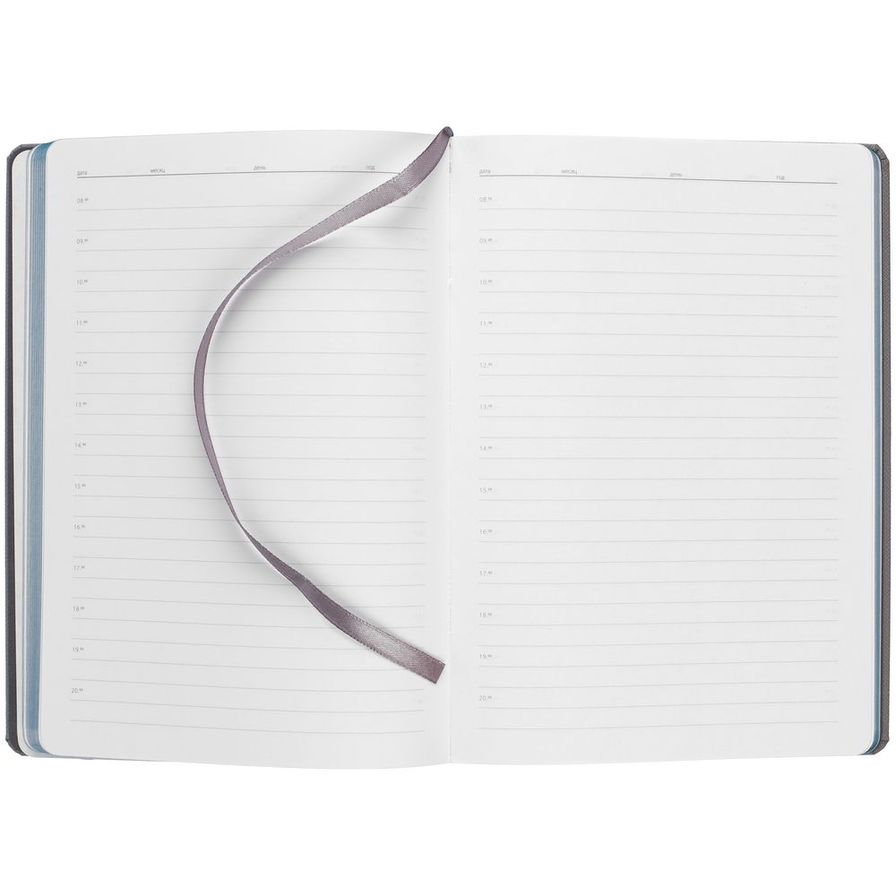 Ежедневник Rubikon на заказ, недатированный серо-бирюзовый — изображение 8