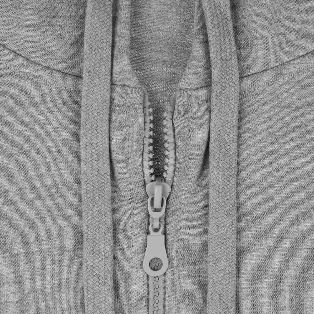 Толстовка на молнии с капюшоном Siverga 2.0, серый меланж — изображение 5