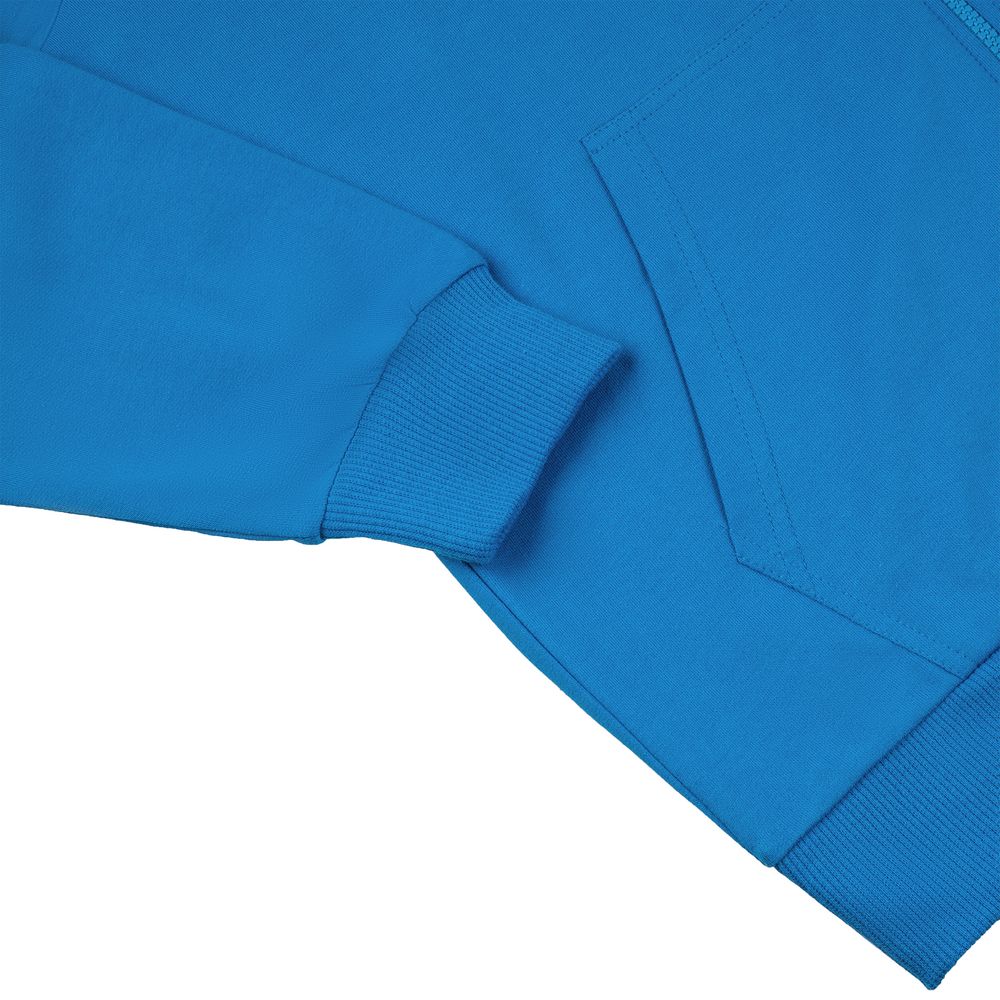 Толстовка на молнии с капюшоном Siverga 2.0, бирюзовая — изображение 4