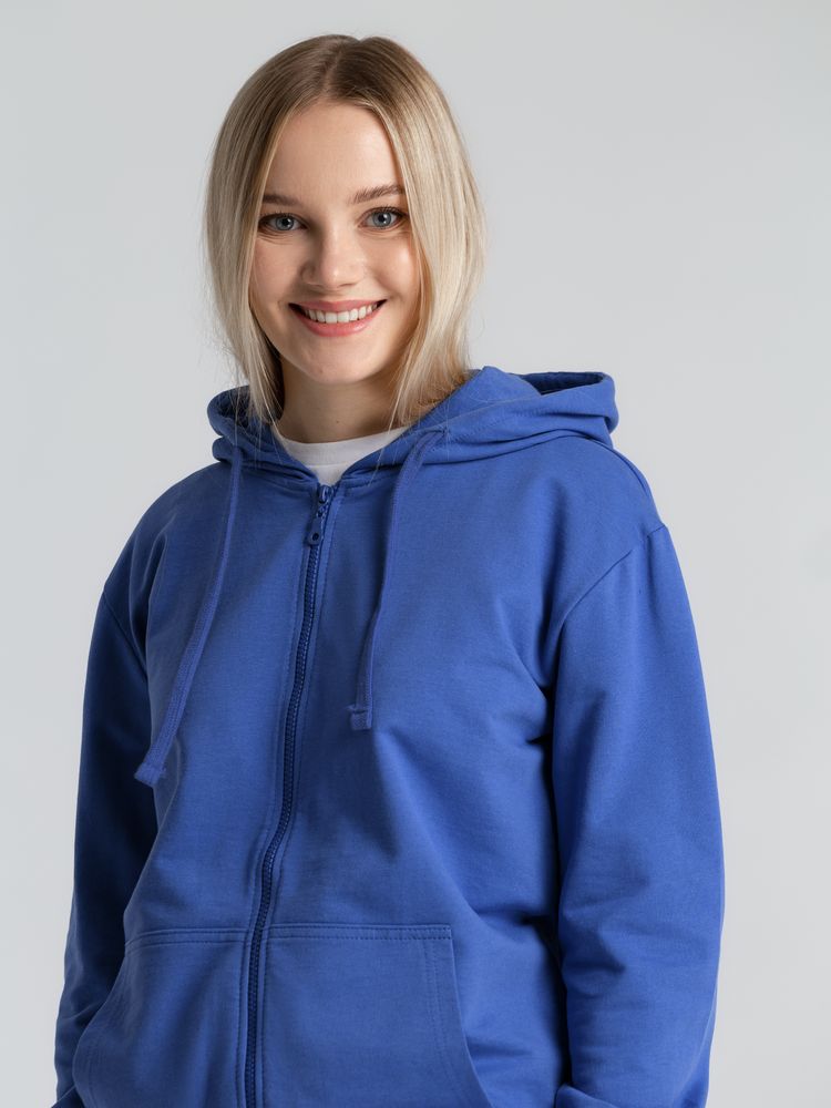 Толстовка на молнии с капюшоном Siverga 2.0, ярко-синяя — изображение 13