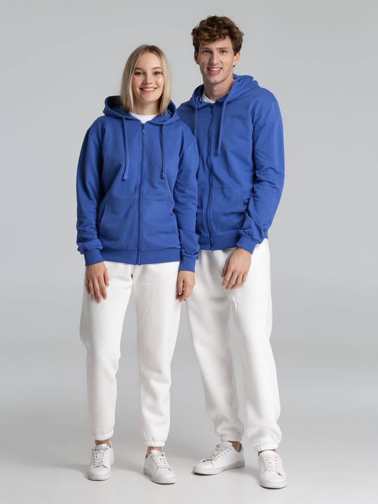 Толстовка на молнии с капюшоном Siverga 2.0, ярко-синяя — изображение 15