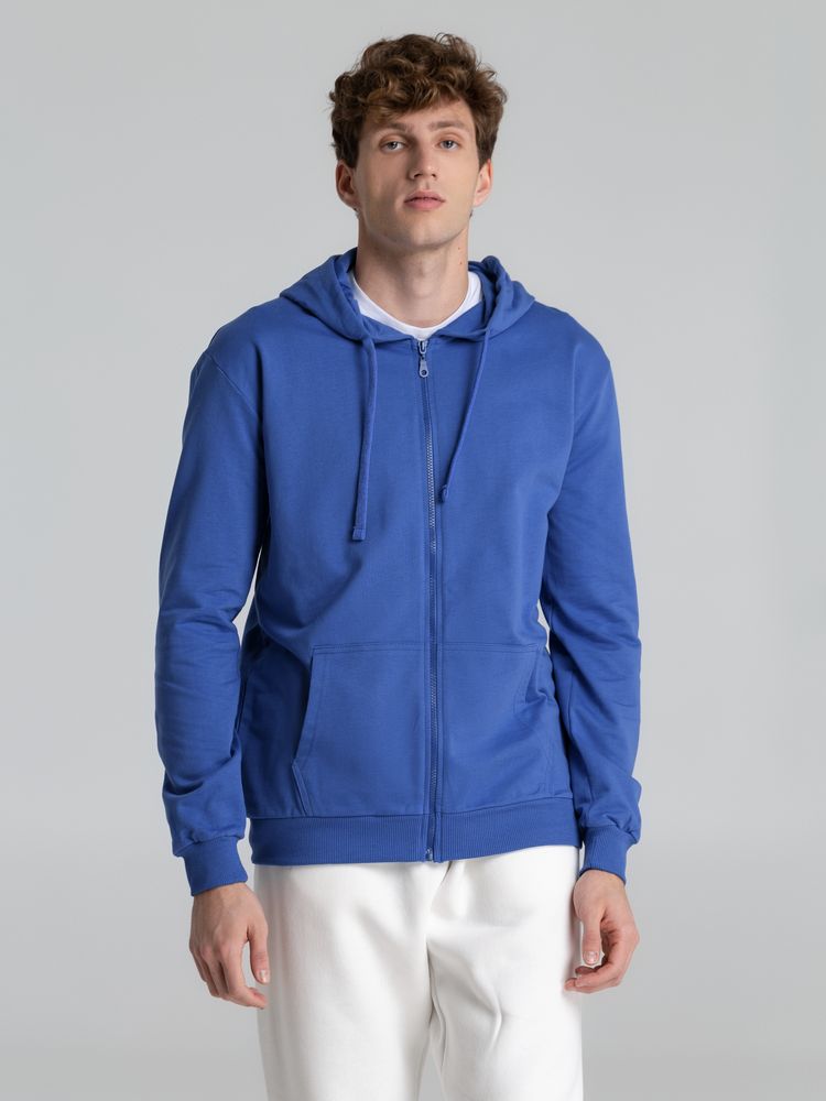 Толстовка на молнии с капюшоном Siverga 2.0, ярко-синяя — изображение 7