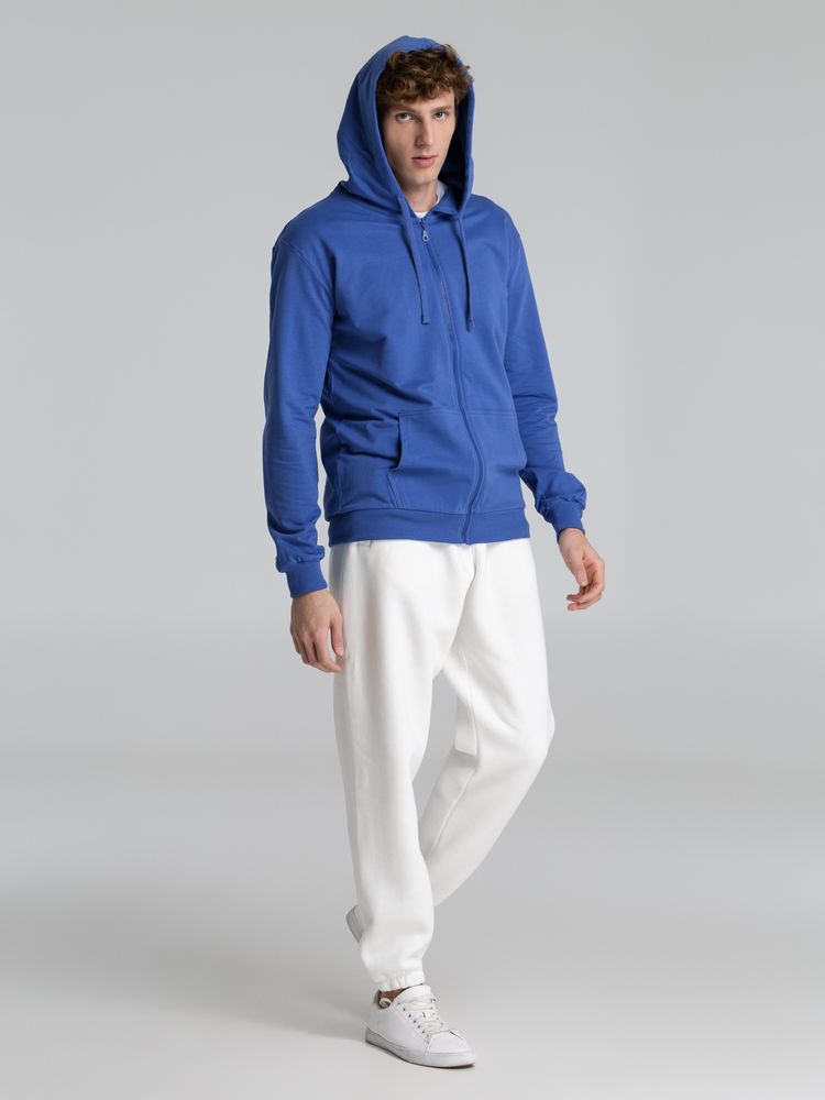 Толстовка на молнии с капюшоном Siverga 2.0, ярко-синяя — изображение 10