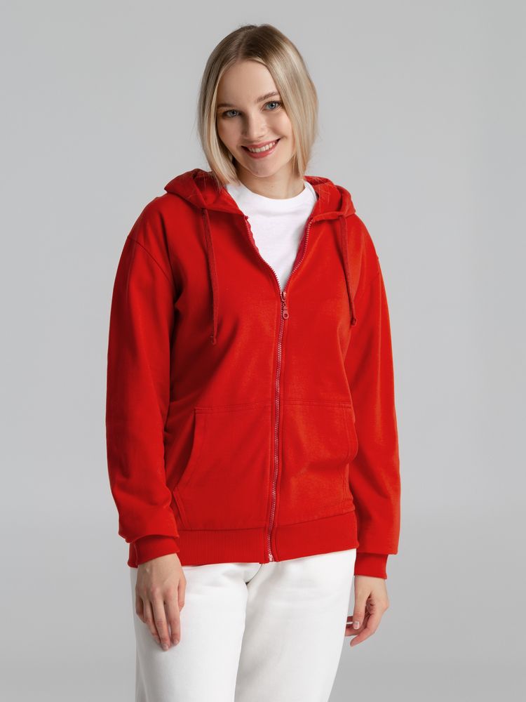 Толстовка на молнии с капюшоном Siverga 2.0, красная — изображение 7