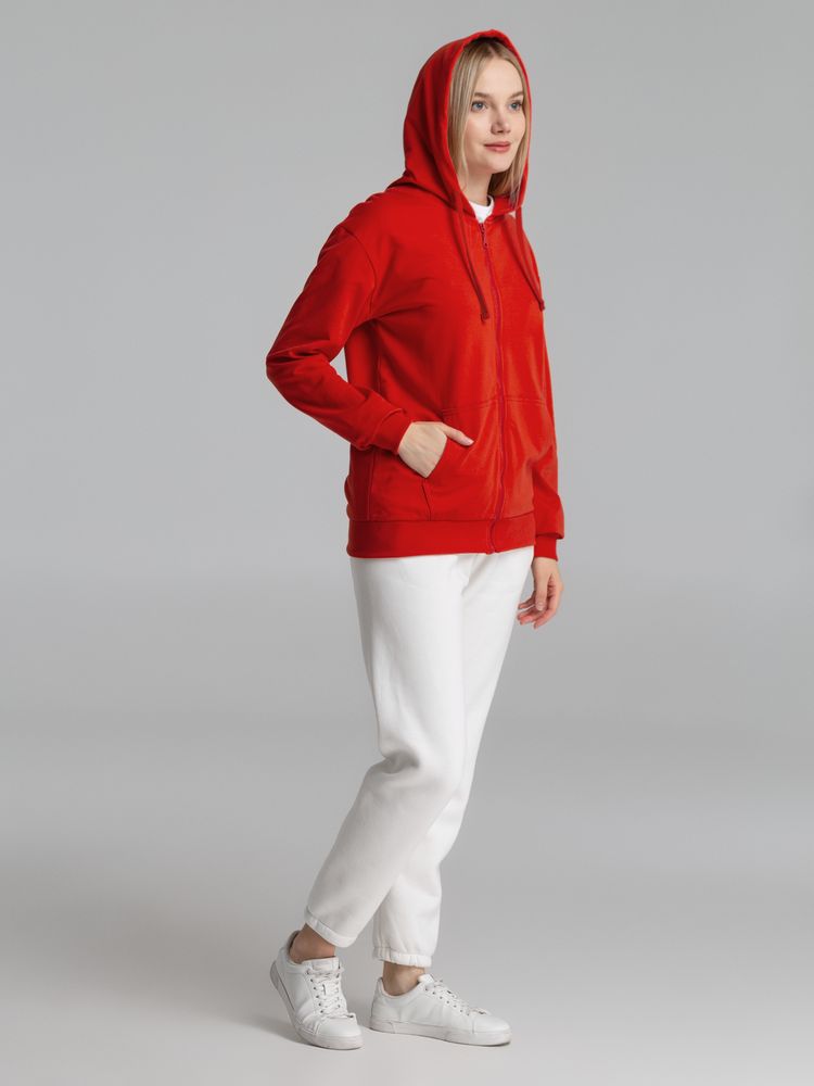 Толстовка на молнии с капюшоном Siverga 2.0, красная — изображение 9
