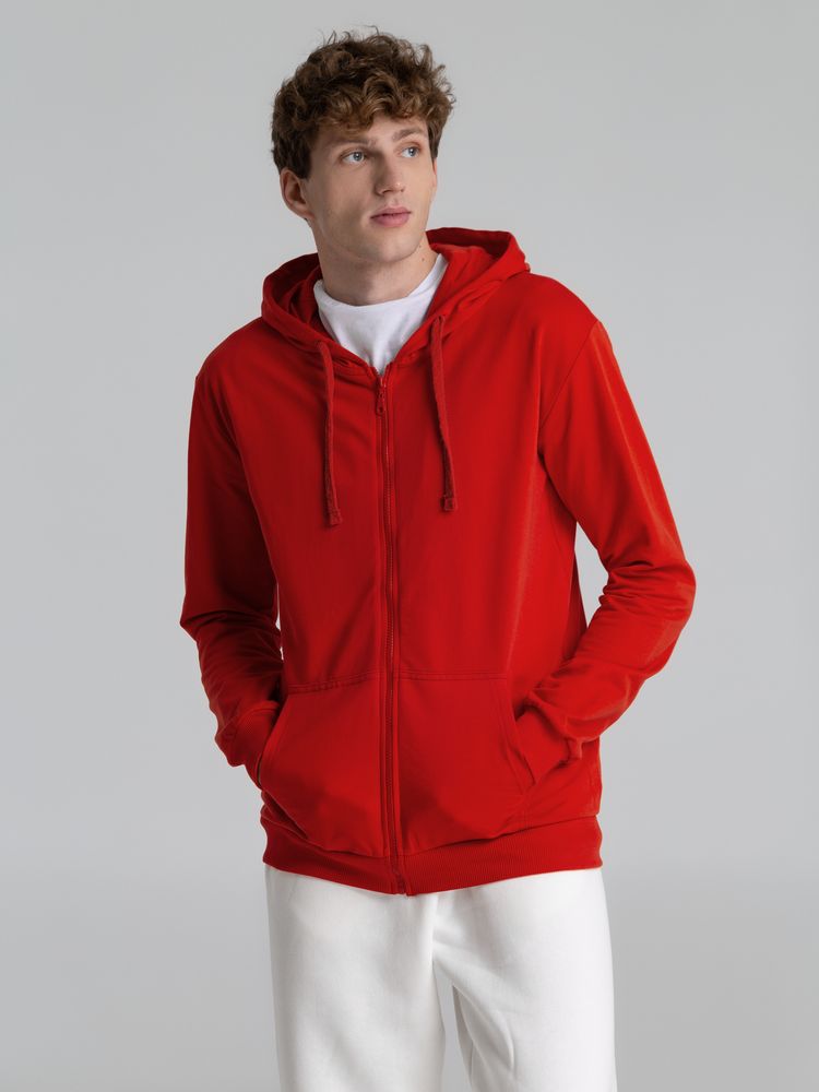 Толстовка на молнии с капюшоном Siverga 2.0, красная — изображение 10