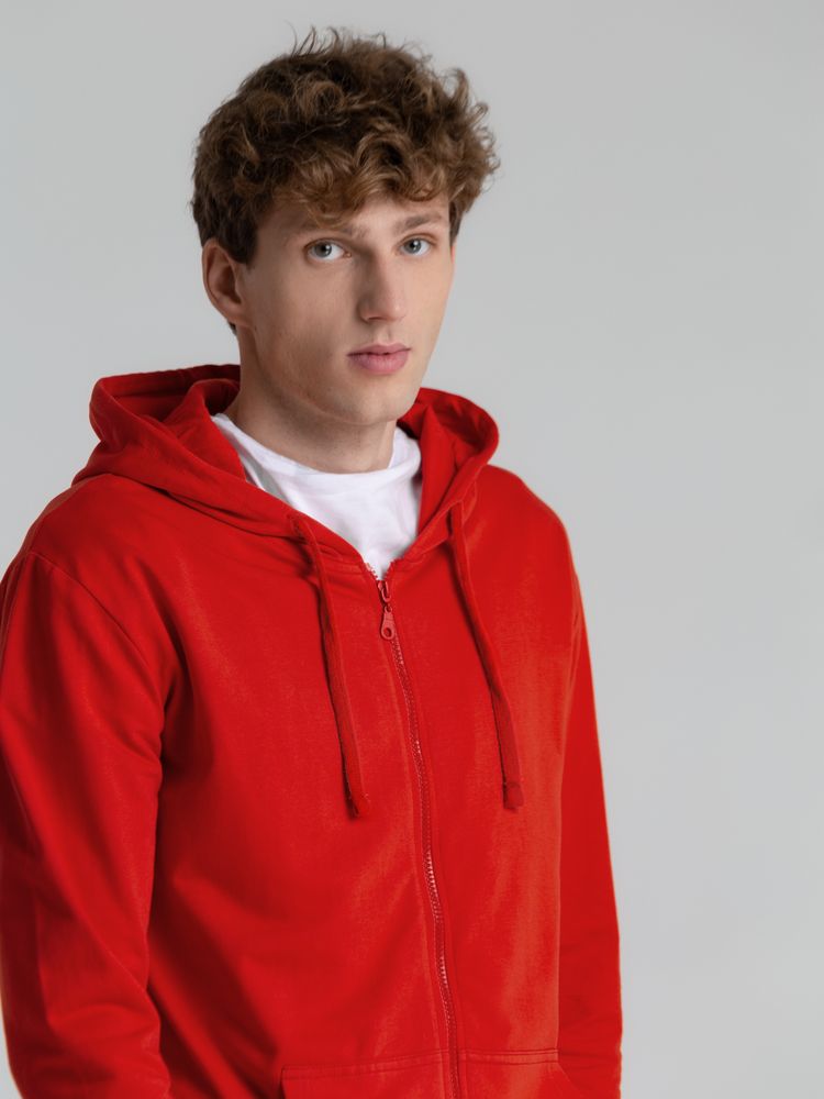 Толстовка на молнии с капюшоном Siverga 2.0, красная — изображение 11