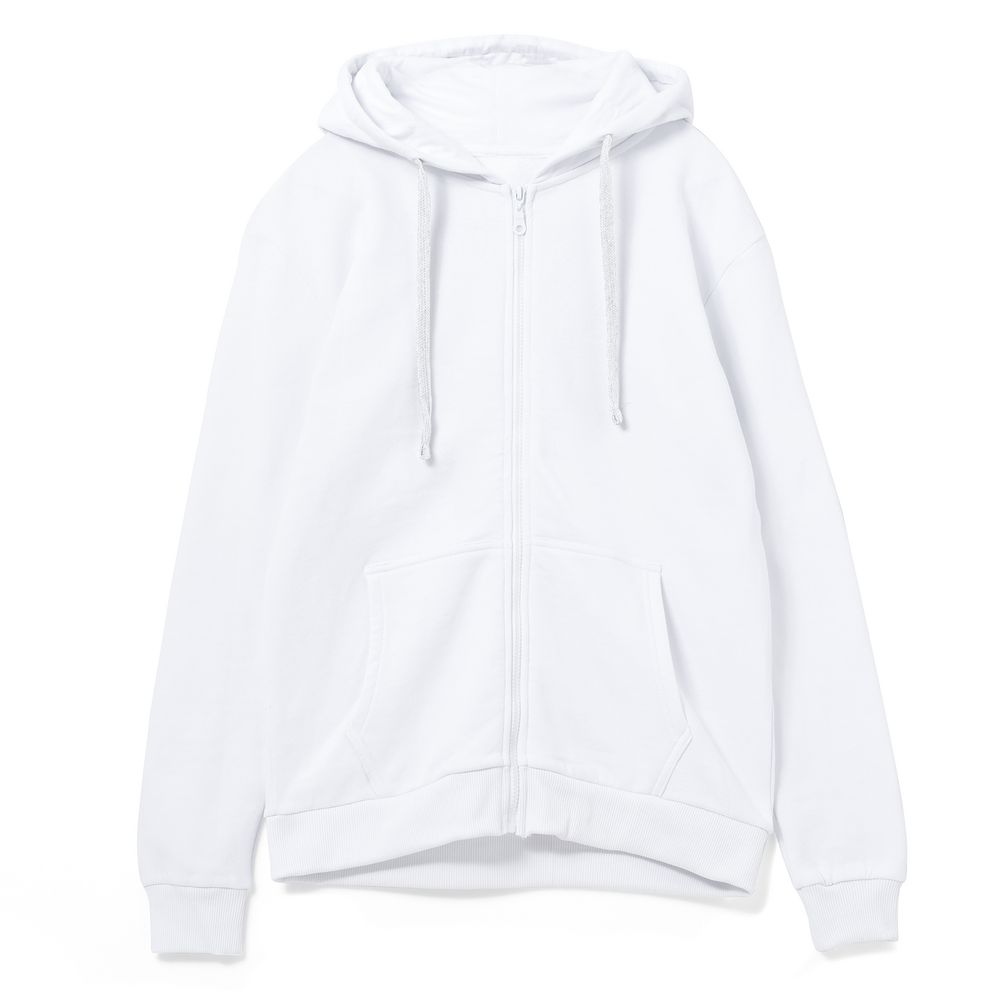 Толстовка на молнии с капюшоном Siverga 2.0, белая — изображение 2