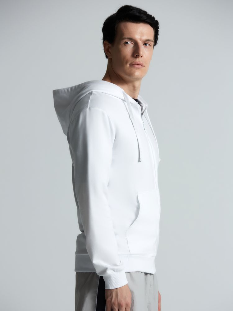 Толстовка на молнии с капюшоном Siverga 2.0, белая — изображение 9