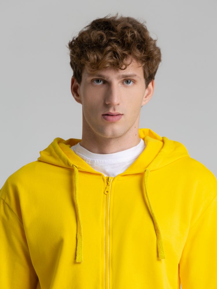 Толстовка на молнии с капюшоном Siverga 2.0, желтая — изображение 8
