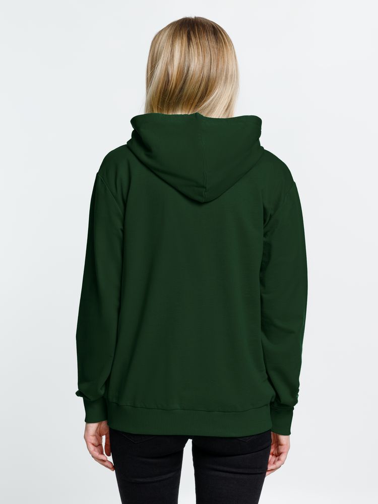 Толстовка на молнии с капюшоном Siverga 2.0, темно-зеленая — изображение 14