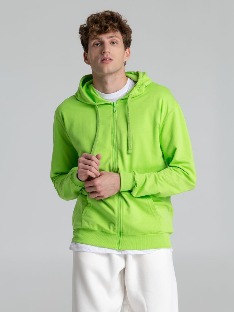 Толстовка на молнии с капюшоном Siverga 2.0, зеленое яблоко — изображение 7