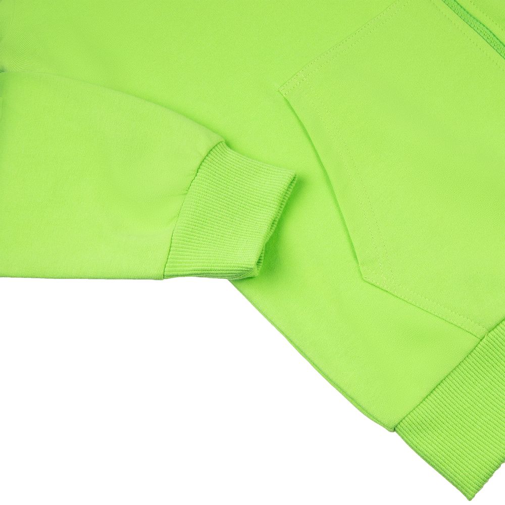 Толстовка на молнии с капюшоном Siverga 2.0, зеленое яблоко — изображение 4