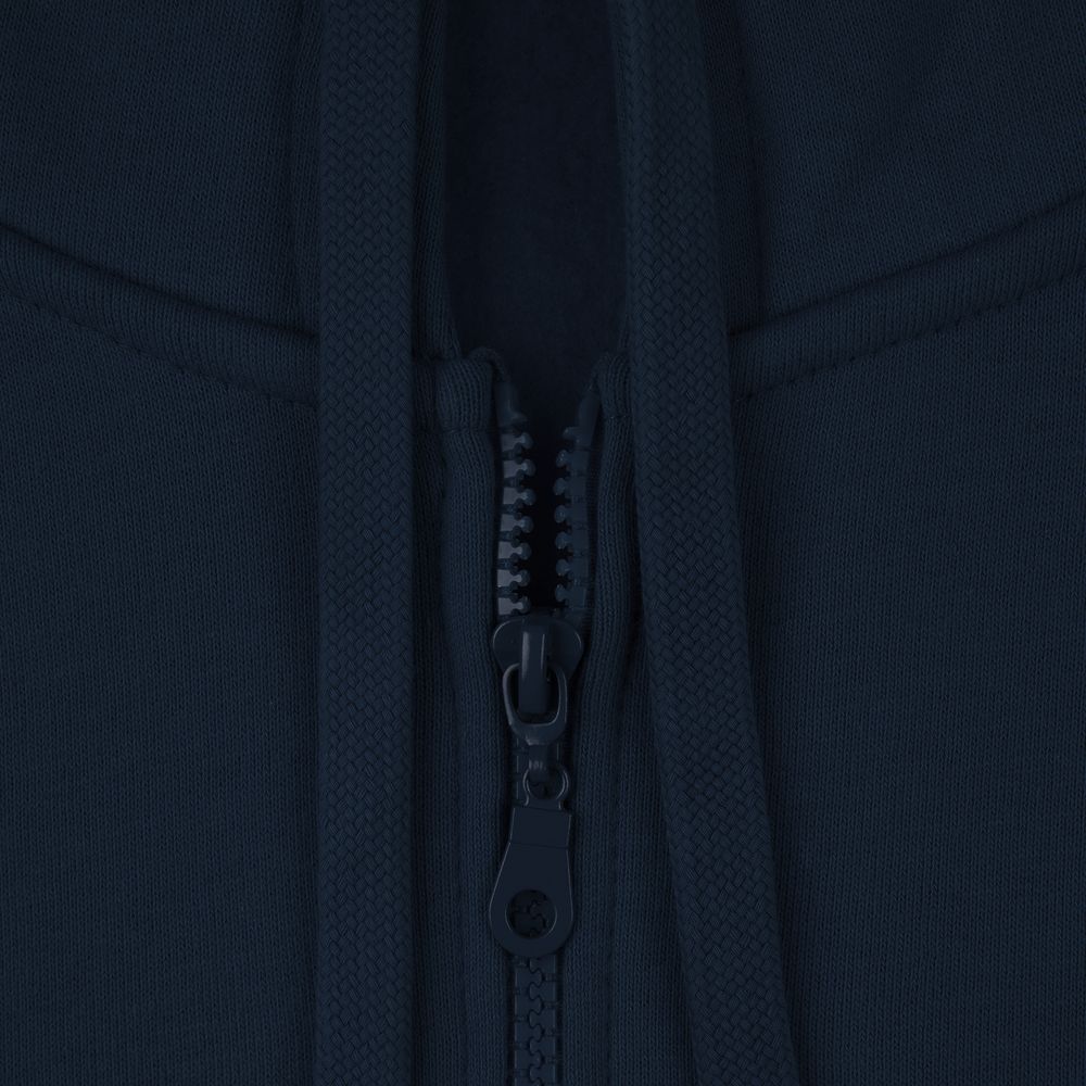 Толстовка на молнии с капюшоном Siverga Heavy 2.0, темно-синяя — изображение 5