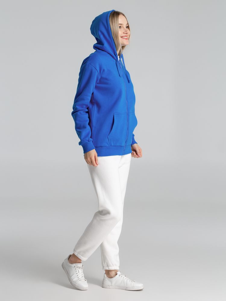 Толстовка на молнии с капюшоном Siverga Heavy 2.0, ярко-синяя — изображение 9