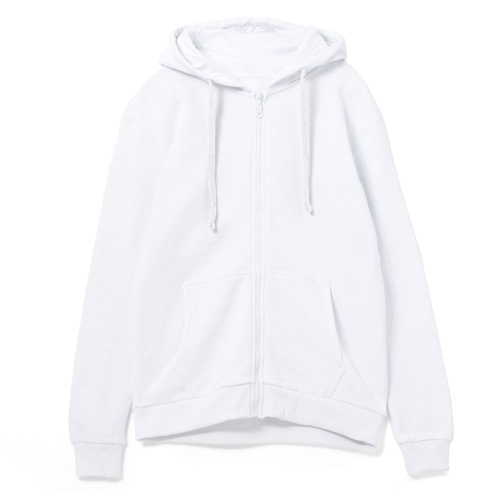 Толстовка на молнии с капюшоном Siverga Heavy 2.0, белая — изображение 2