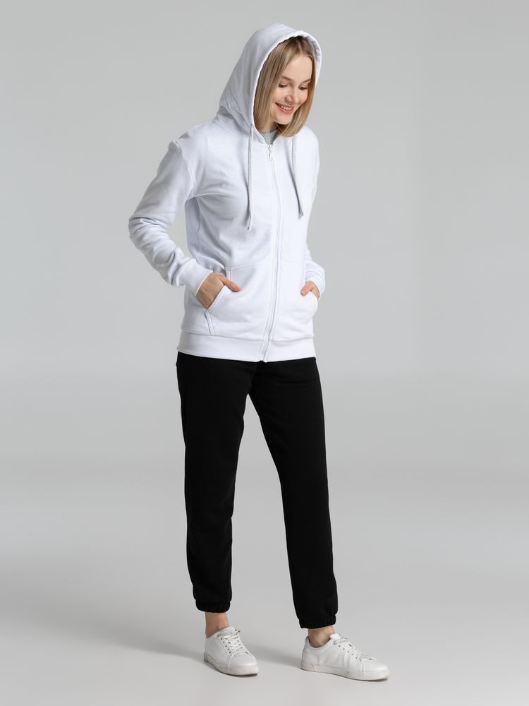 Толстовка на молнии с капюшоном Siverga Heavy 2.0, белая — изображение 14