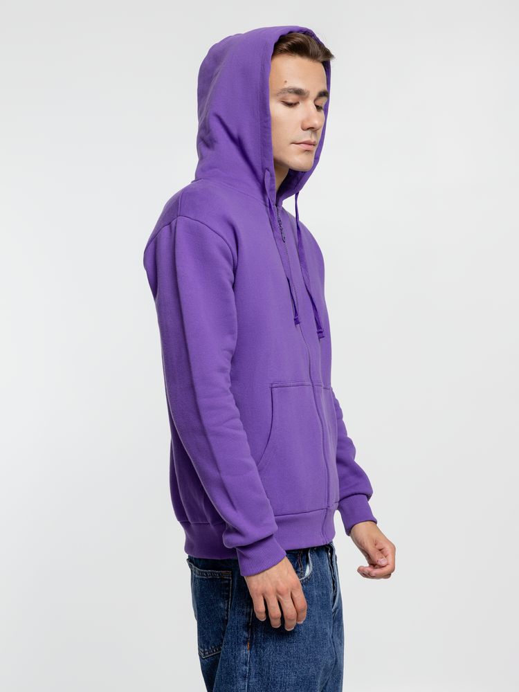 Толстовка на молнии с капюшоном Siverga Heavy 2.0, фиолетовая — изображение 14