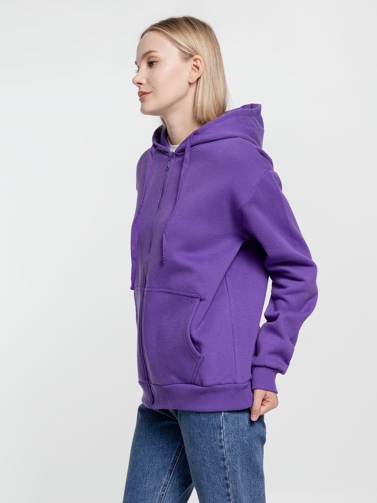Толстовка на молнии с капюшоном Siverga Heavy 2.0, фиолетовая — изображение 9