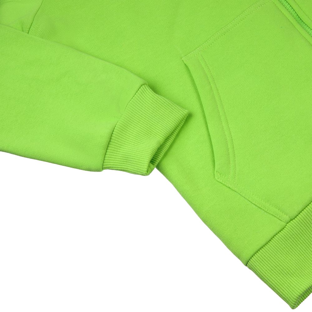 Толстовка на молнии с капюшоном Siverga Heavy 2.0, зеленое яблоко — изображение 4