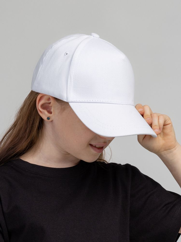 Бейсболка детская Standard Kids, белая — изображение 6